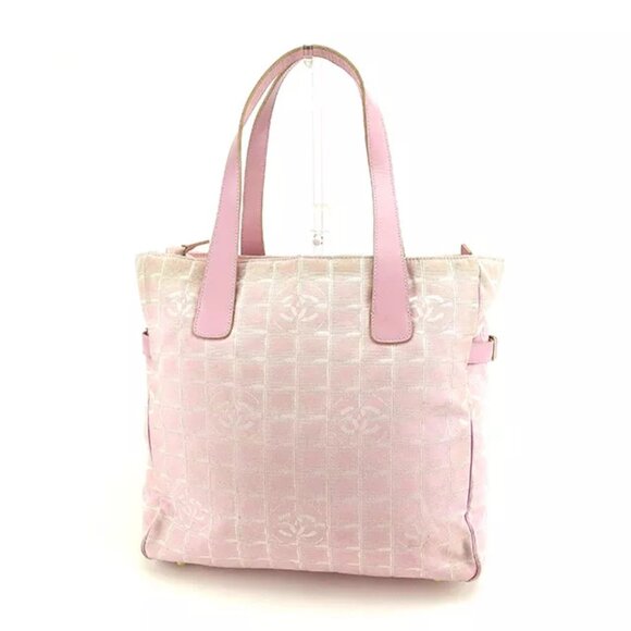Chanel Tote bag New travel line Pink Gold Woman Authentic Used - Picture 1 of 6